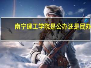 南宁理工学院是公办还是民办