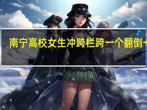 南宁高校女生冲跨栏跨一个翻倒一个，跨栏运动的门槛很高么