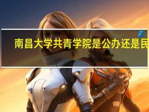 南昌大学共青学院是公办还是民办