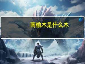 南榆木是什么木