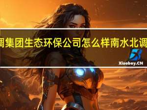 南水北调集团生态环保公司怎么样 南水北调集团有限公司