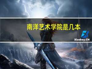 南洋艺术学院是几本