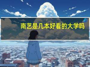 南艺是几本好看的大学吗
