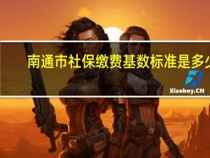 南通市社保缴费基数标准是多少