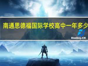 南通思德福国际学校高中一年多少费用