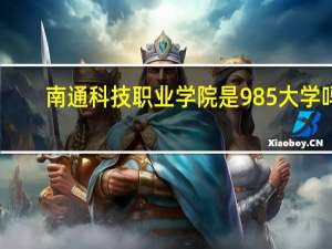 南通科技职业学院是985大学吗