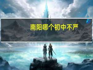 南阳哪个初中不严