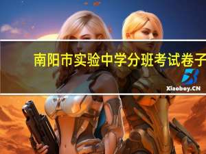 南阳市实验中学分班考试卷子（南阳市实验中学）