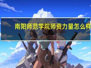 南阳师范学院师资力量怎么样,队伍水平如何