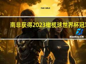 南非获得2023橄榄球世界杯冠军