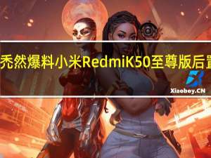 博主熊猫很禿然爆料小米RedmiK50至尊版后置主摄为一亿像素