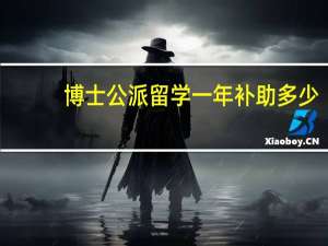 博士公派留学一年补助多少