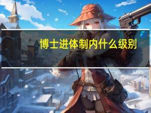 博士进体制内什么级别