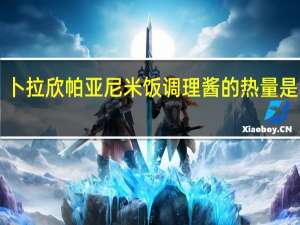 卜拉欣 帕亚尼米饭调理酱的热量是多少