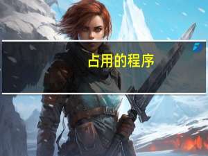 占用的程序