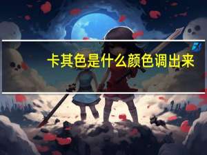 卡其色是什么颜色调出来（卡其色是什么颜色）