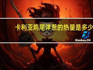 卡利亚 鸡尾洋葱的热量是多少