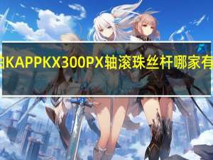卡帕 KAPP KX300P X轴滚珠丝杆哪家有现货供应