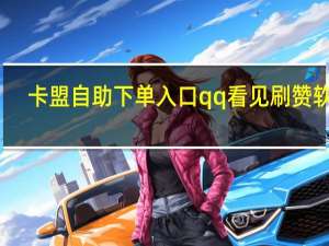 卡盟自助下单入口qq看见刷赞软件(卡盟自助下单24小时)