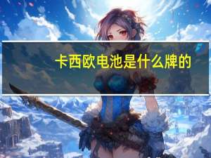 卡西欧电池是什么牌的
