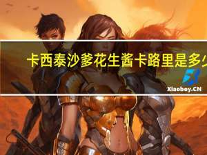 卡西泰 沙爹花生酱卡路里是多少