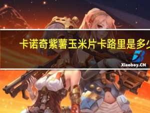 卡诺奇 紫薯玉米片卡路里是多少