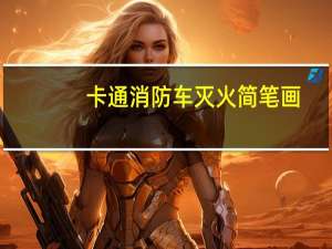 卡通消防车灭火简笔画（卡通消防车简笔画）