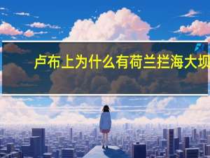 卢布上为什么有荷兰拦海大坝？