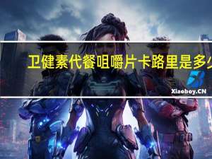 卫健素 代餐咀嚼片卡路里是多少