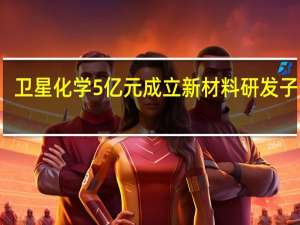 卫星化学5亿元成立新材料研发子公司
