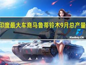 印度最大车商马鲁蒂铃木9月总产量为174,978辆去年同期为177,468辆