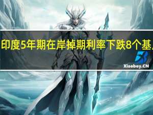 印度5年期在岸掉期利率下跌8个基点至6.72%