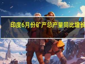 印度6月份矿产总产量同比增长7.6%