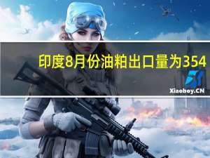 印度8月份油粕出口量为354,205吨去年同期为281,693吨