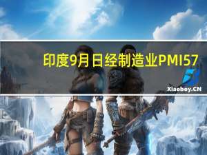 印度9月日经制造业PMI 57.5预期58.1前值58.6