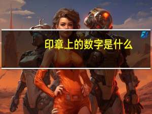 印章上的数字是什么