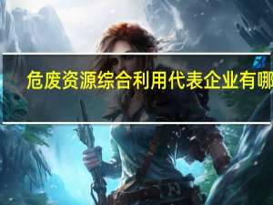 危废资源综合利用代表企业有哪些