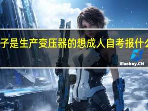 厂子是生产变压器的想成人自考报什么专业好