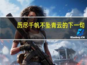 历尽千帆不坠青云的下一句（历尽千帆不坠青云意思）