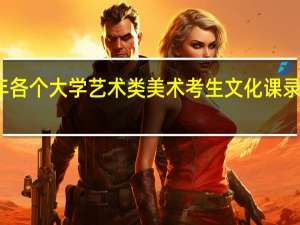 历年各个大学艺术类美术考生文化课录取分数线
