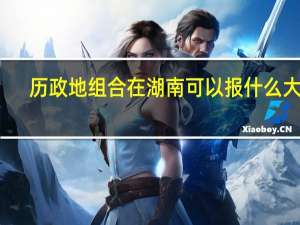 历政地组合在湖南可以报什么大学