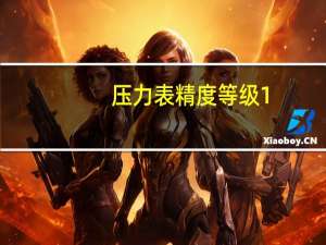压力表精度等级1.6什么意思