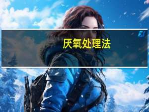 厌氧处理法