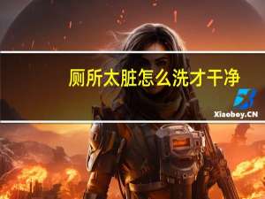 厕所太脏怎么洗才干净