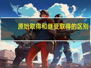原始取得和继受取得的区别