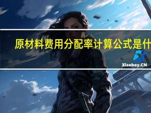原材料费用分配率计算公式是什么