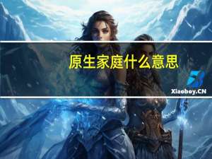 原生家庭什么意思