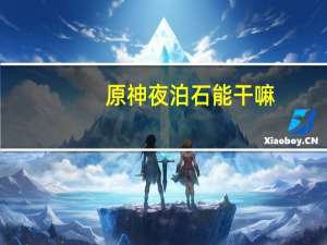 原神夜泊石能干嘛（原神夜泊石作用 快吧手游）
