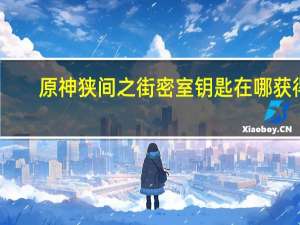 原神狭间之街密室钥匙在哪获得-渊下宫密室解谜攻略