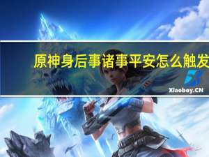原神身后事诸事平安怎么触发-身后事诸事平安在哪接